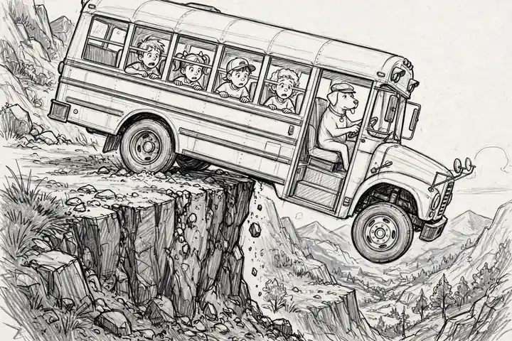 Sketch: teetering on the cliff edge