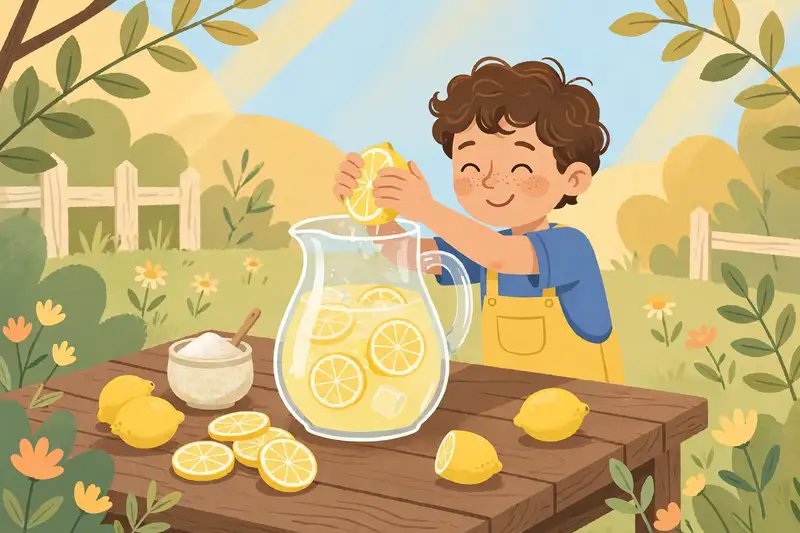 Lemonade Stand storybook art