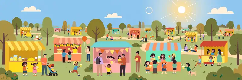Lemonade Stand storybook art