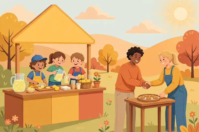 Lemonade Stand storybook art
