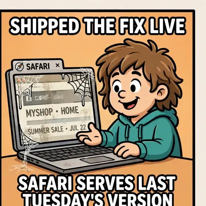 Ricky's Safari cache meme