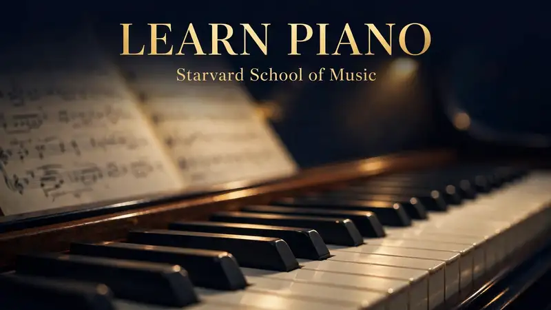Learn Piano course cover