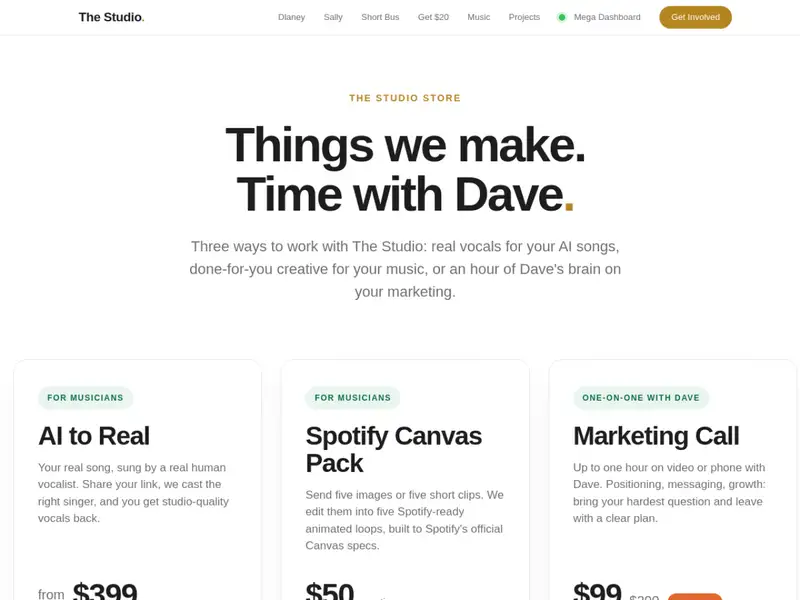 Store page from the Website in a Box template